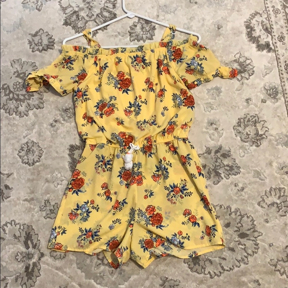 My Michelle Girls Floral Romper